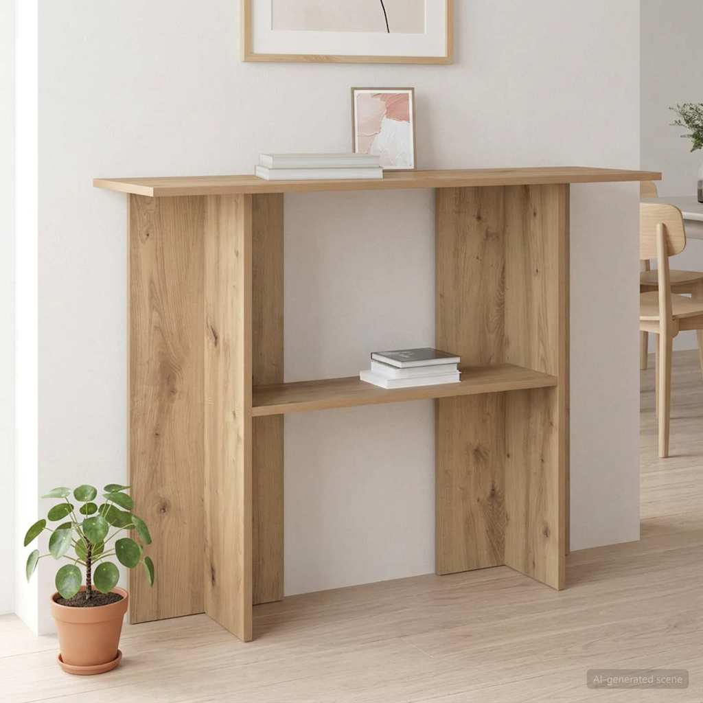 vidaXL Console Table Artisan Oak 100 x 30 x 75 cm Engineered Wood