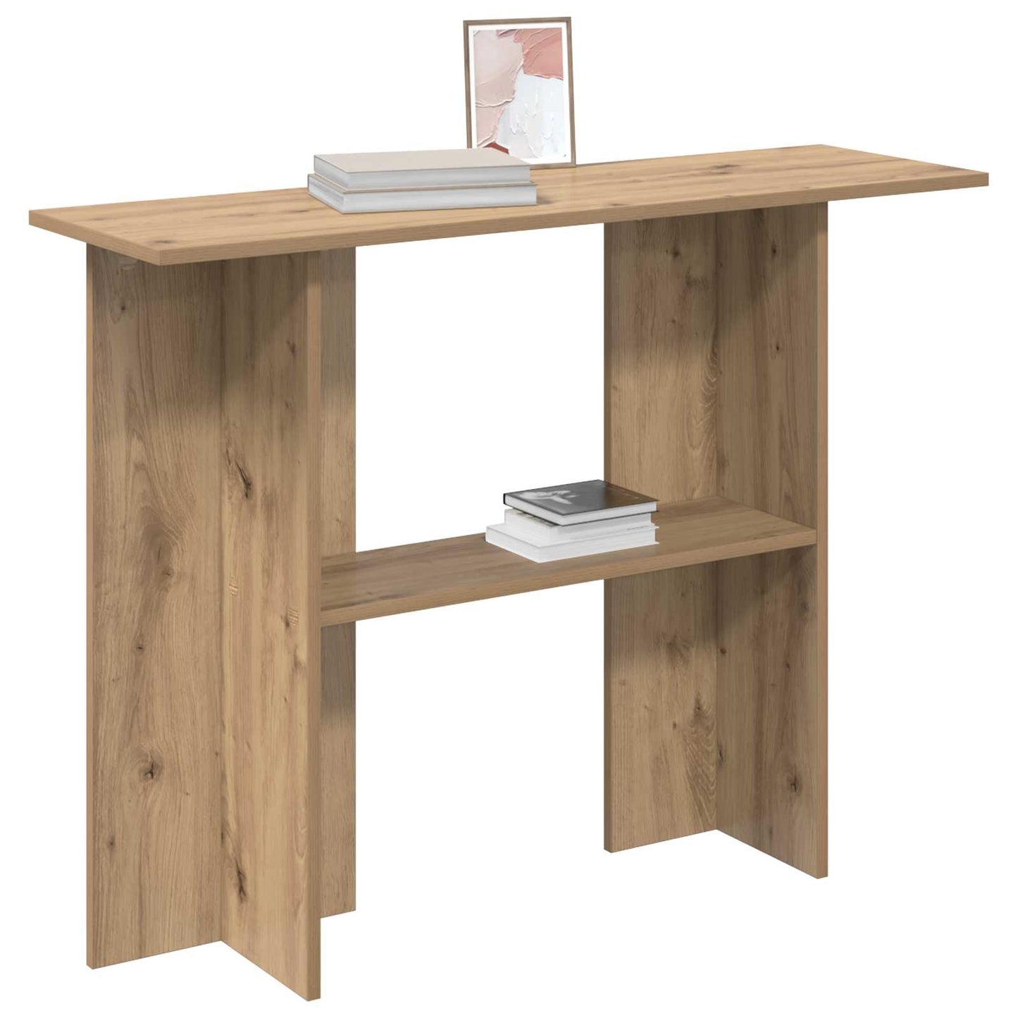 vidaXL Console Table Artisan Oak 100 x 30 x 75 cm Engineered Wood