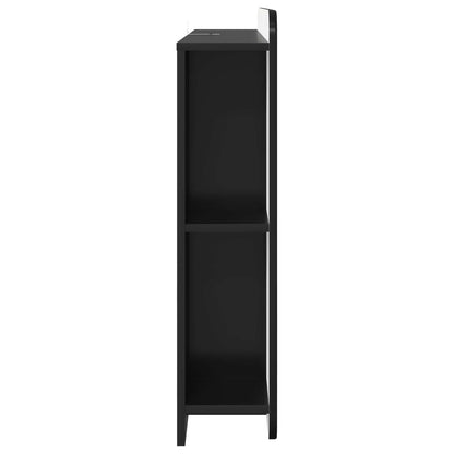 vidaXL Headboard Cabinet with Storage Black Engineered Wood