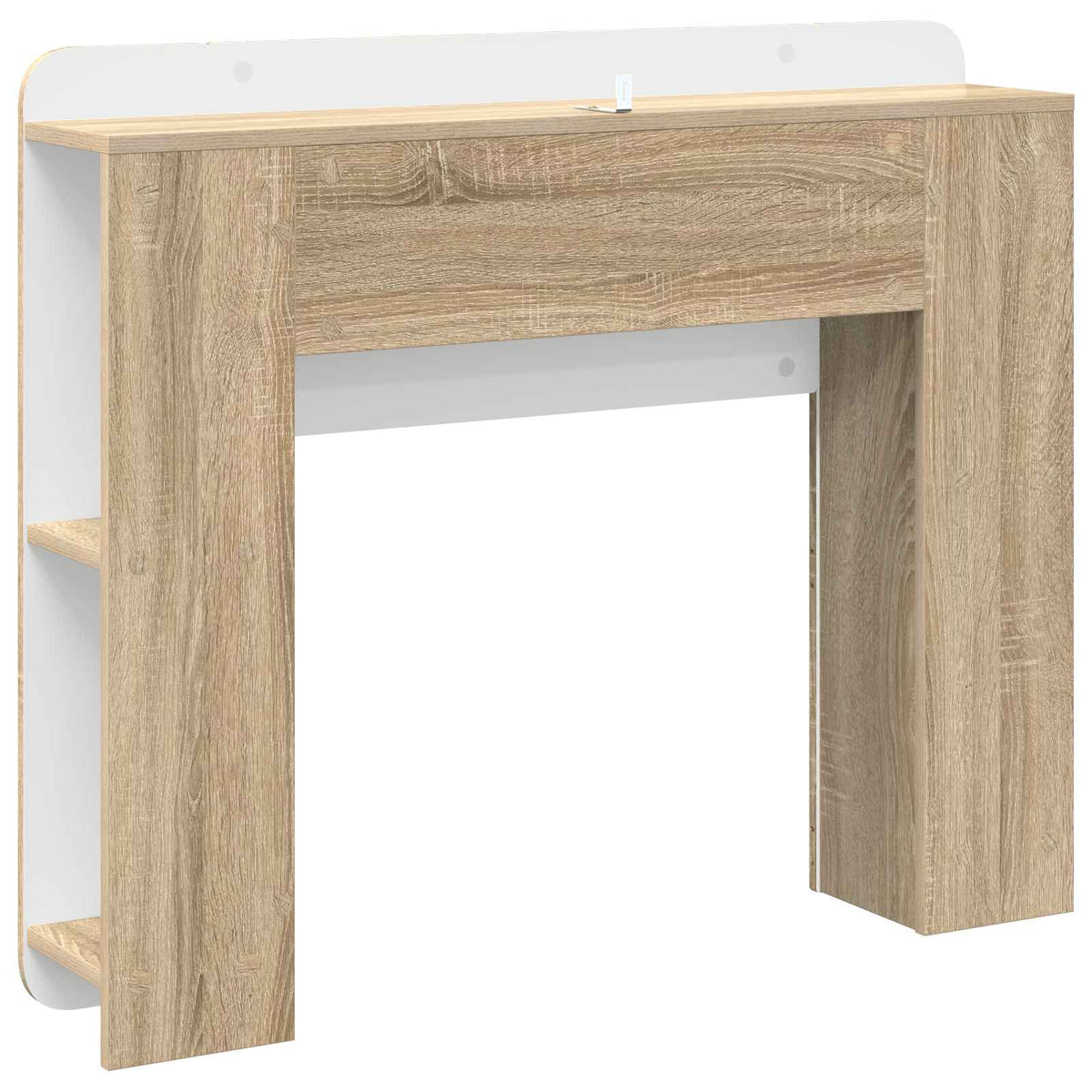 vidaXL Headboard Cabinet with Storage Sonoma Oak Engineered Wood