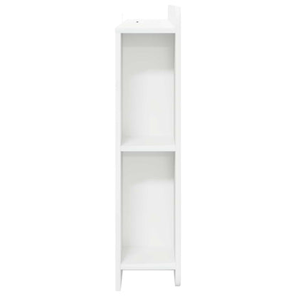 vidaXL Headboard Cabinet with Storage High Gloss White Engineered Wood