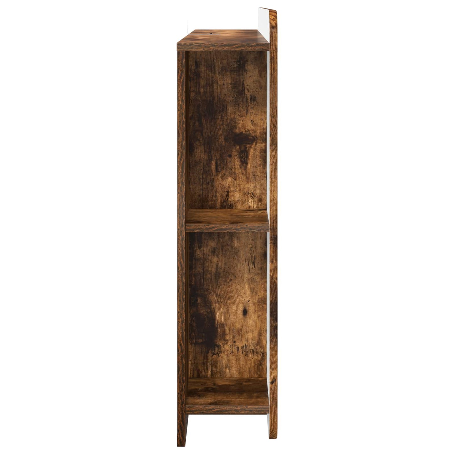 vidaXL Headboard Cabinet with Storage Smoked Oak Engineered Wood