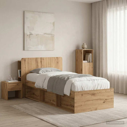 vidaXL Headboard Cabinet Artisan Oak 80 cm Engineered Wood