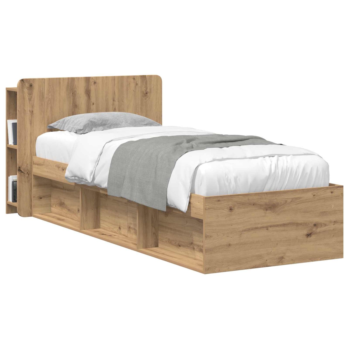 vidaXL Headboard Cabinet Artisan Oak 80 cm Engineered Wood