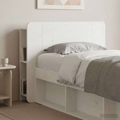 vidaXL Headboard Cabinet with Storage White Engineered Wood