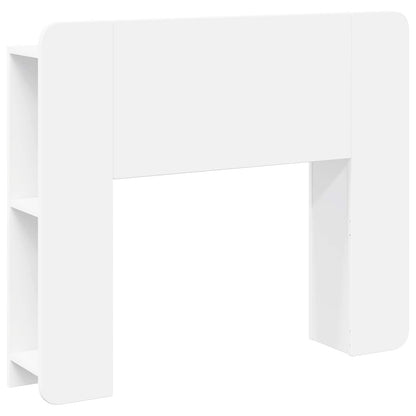 vidaXL Headboard Cabinet with Storage White Engineered Wood