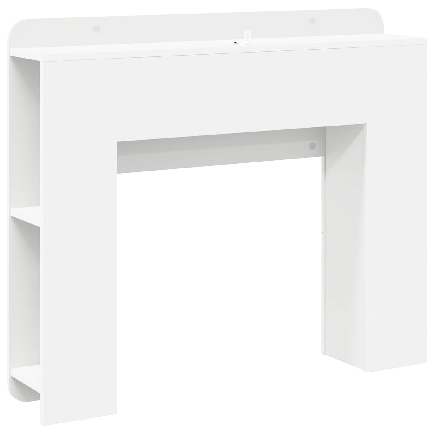 vidaXL Headboard Cabinet with Storage White Engineered Wood