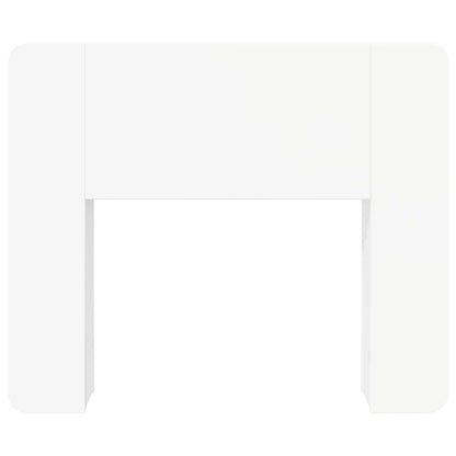 vidaXL Headboard Cabinet with Storage White Engineered Wood