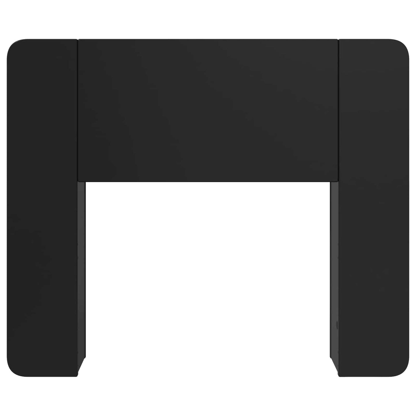 vidaXL Headboard Cabinet with Storage Black Engineered Wood