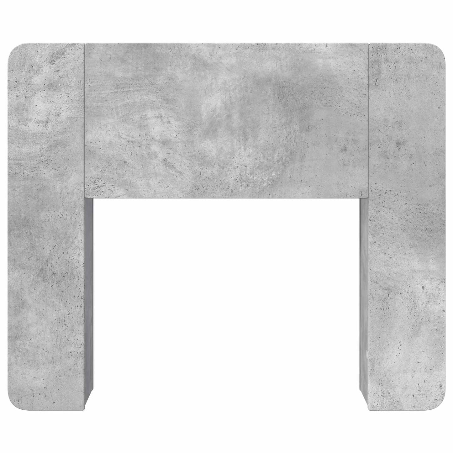 vidaXL Headboard Cabinet with Storage Concrete Grey Engineered Wood