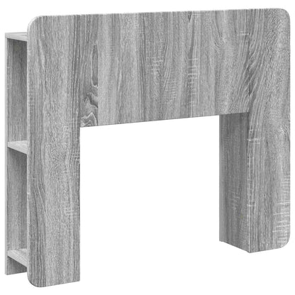 vidaXL Headboard Cabinet with Storage Grey Sonoma Engineered Wood