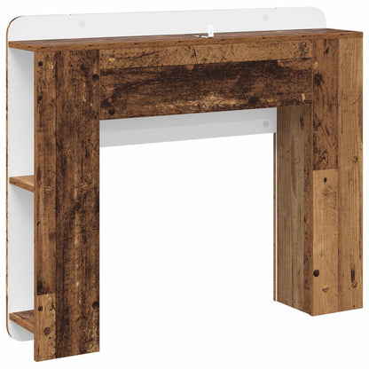 vidaXL Headboard Cabinet with Storage Old Wood Engineered Wood