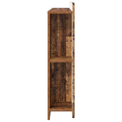 vidaXL Headboard Cabinet with Storage Old Wood Engineered Wood