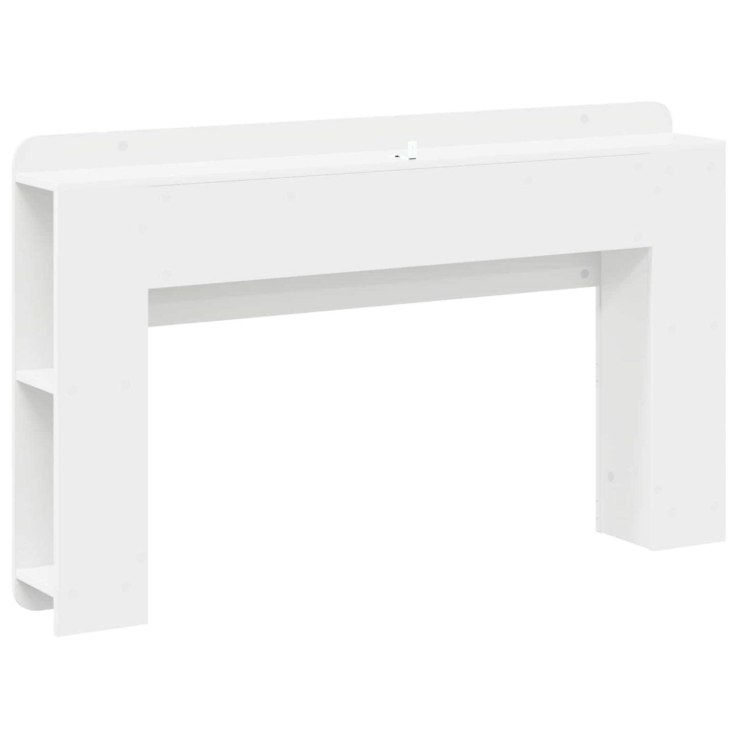 vidaXL Headboard Cabinet White 135 x 18.5 x 80 cm Engineered Wood