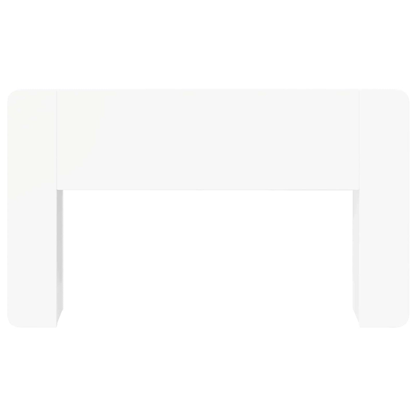 vidaXL Headboard Cabinet White 135 x 18.5 x 80 cm Engineered Wood