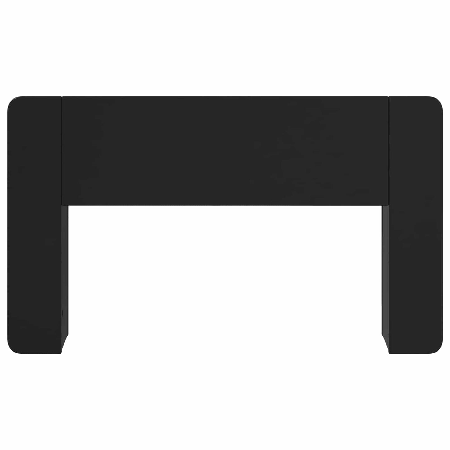 vidaXL Headboard Cabinet Black 135 x 18.5 x 80 cm Engineered Wood