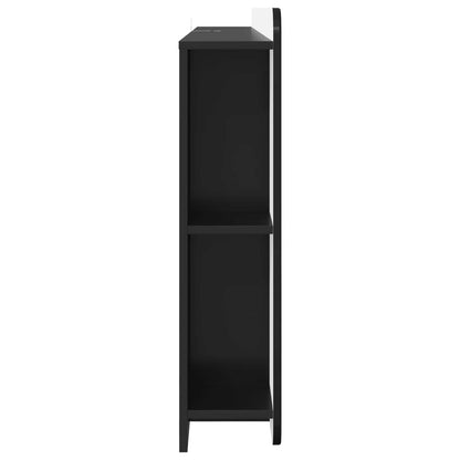 vidaXL Headboard Cabinet Black 135 x 18.5 x 80 cm Engineered Wood