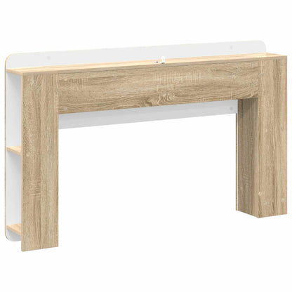 vidaXL Headboard Cabinet with Storage Sonoma Engineered Wood