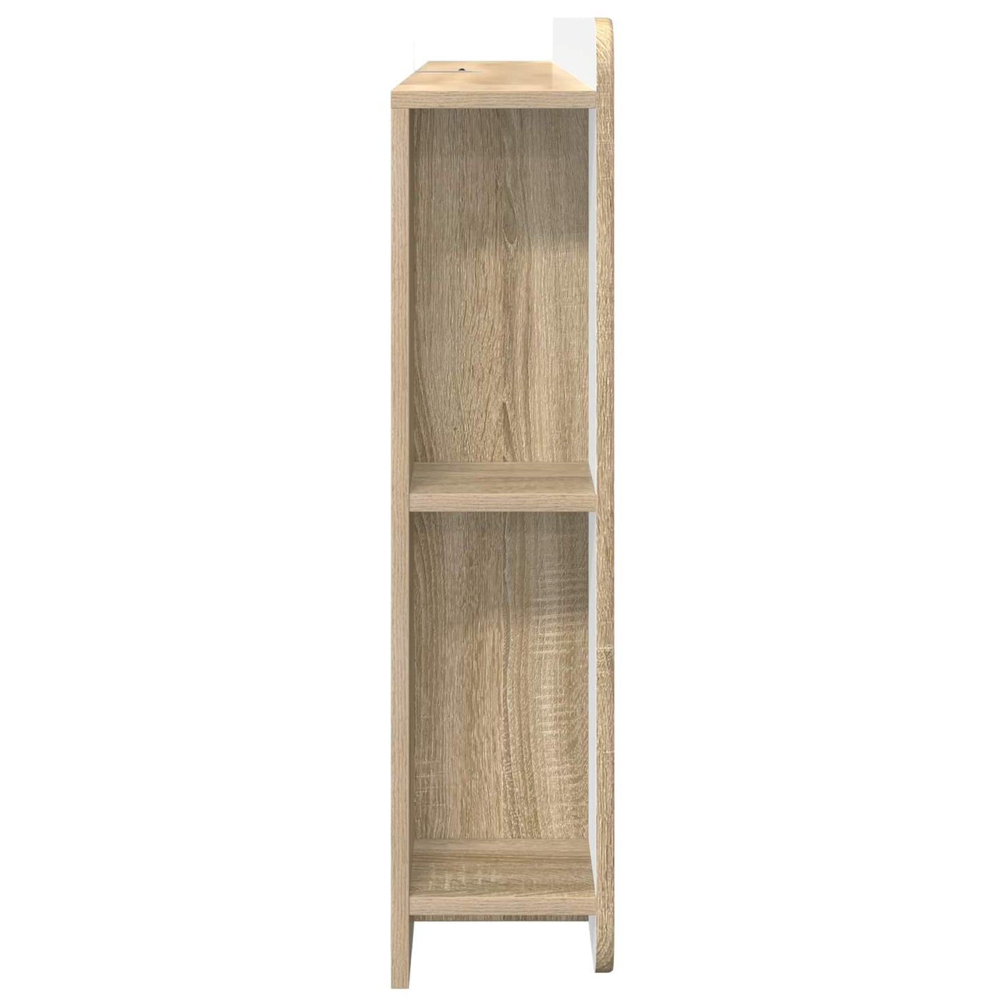 vidaXL Headboard Cabinet with Storage Sonoma Engineered Wood
