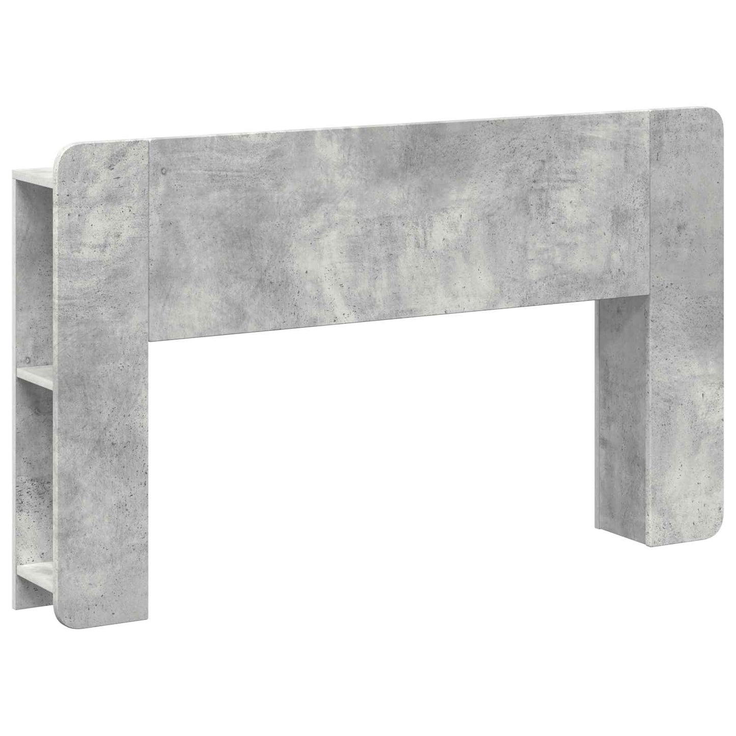 vidaXL Headboard Cabinet with Storage Concrete Grey Engineered Wood