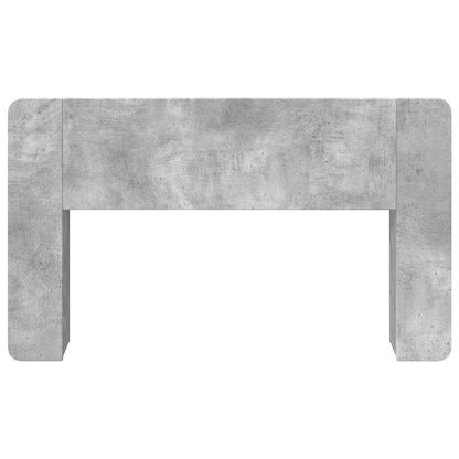 vidaXL Headboard Cabinet with Storage Concrete Grey Engineered Wood