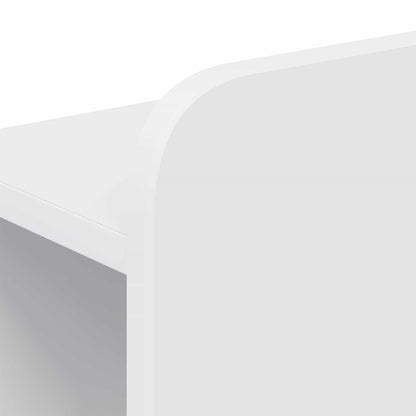 vidaXL Headboard Cabinet with Storage White Engineered Wood