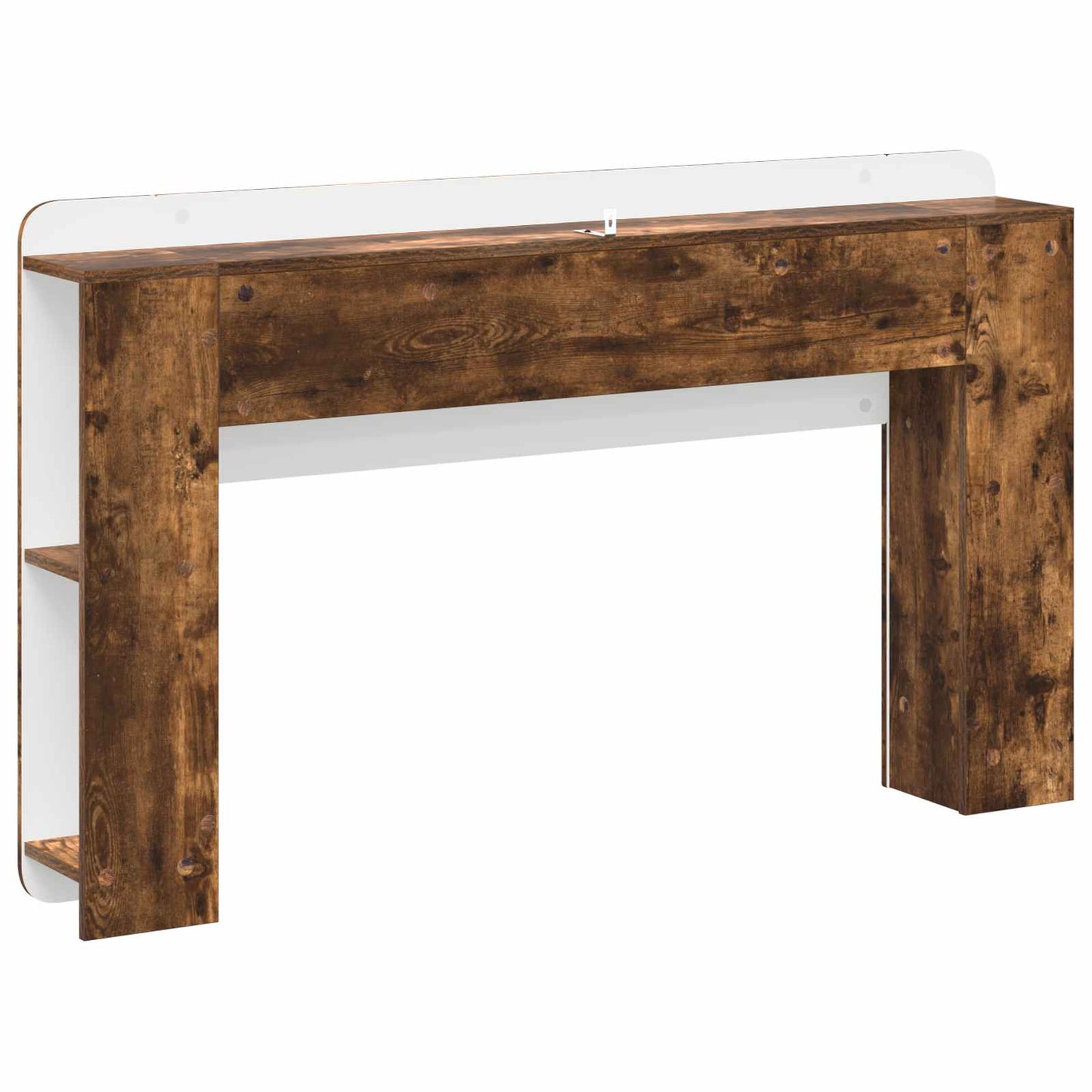 vidaXL Headboard Cabinet with Storage Smoked Oak Engineered Wood