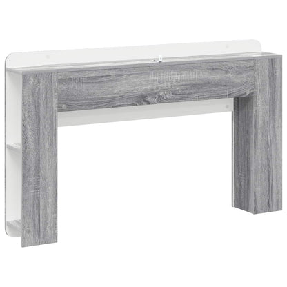 vidaXL Headboard Cabinet with Storage Grey Sonoma Engineered Wood
