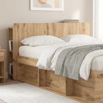 vidaXL Headboard Cabinet Artisan Oak Engineered Wood