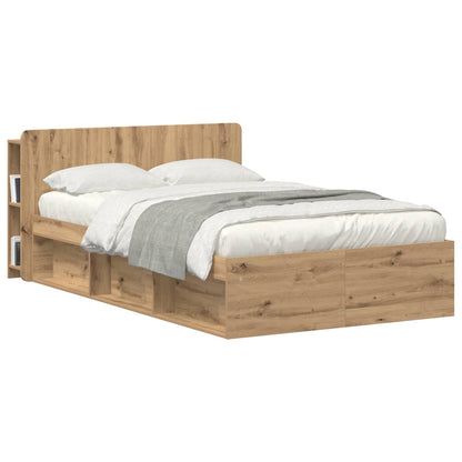 vidaXL Headboard Cabinet Artisan Oak Engineered Wood