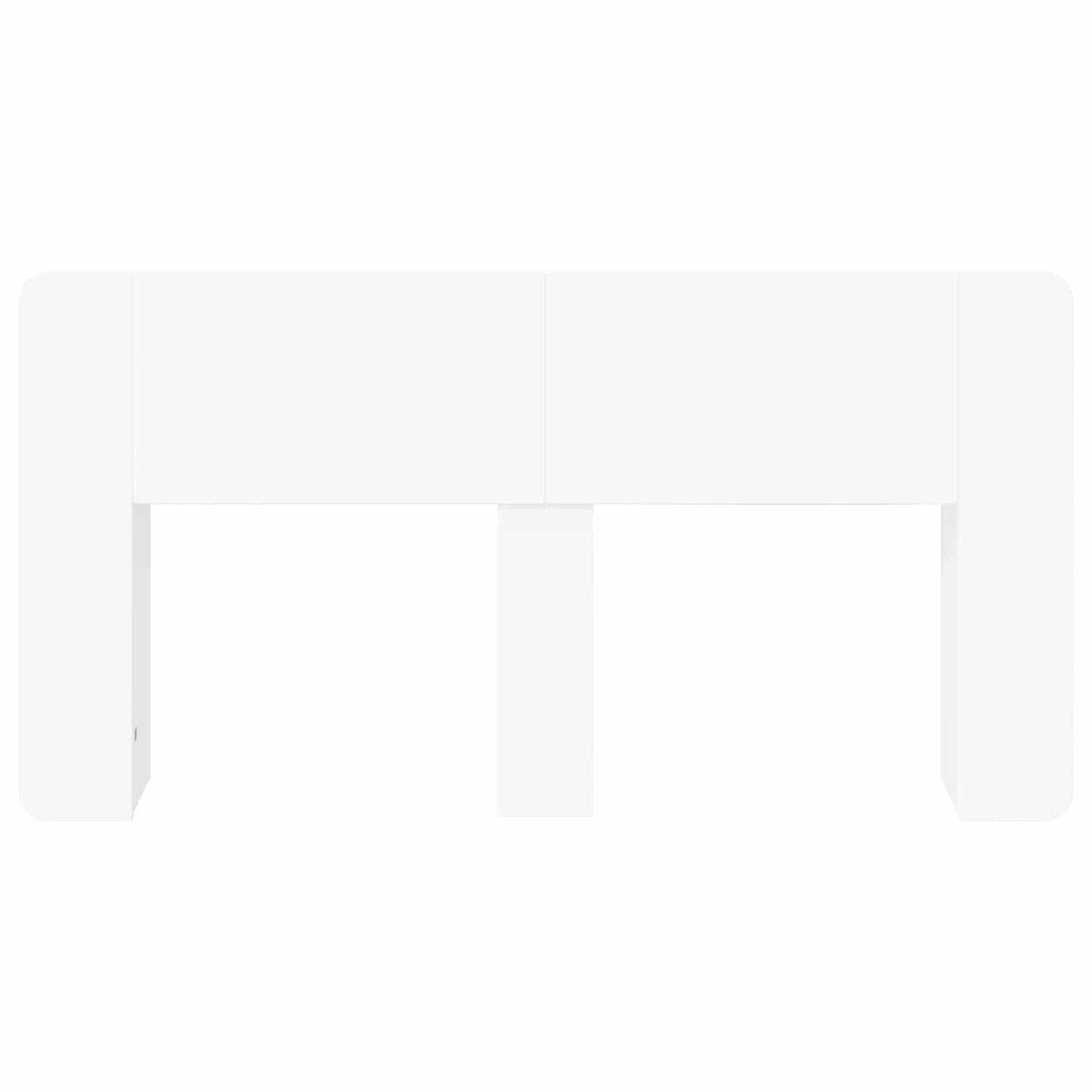 vidaXL Headboard Cabinet with Storage White Engineered Wood