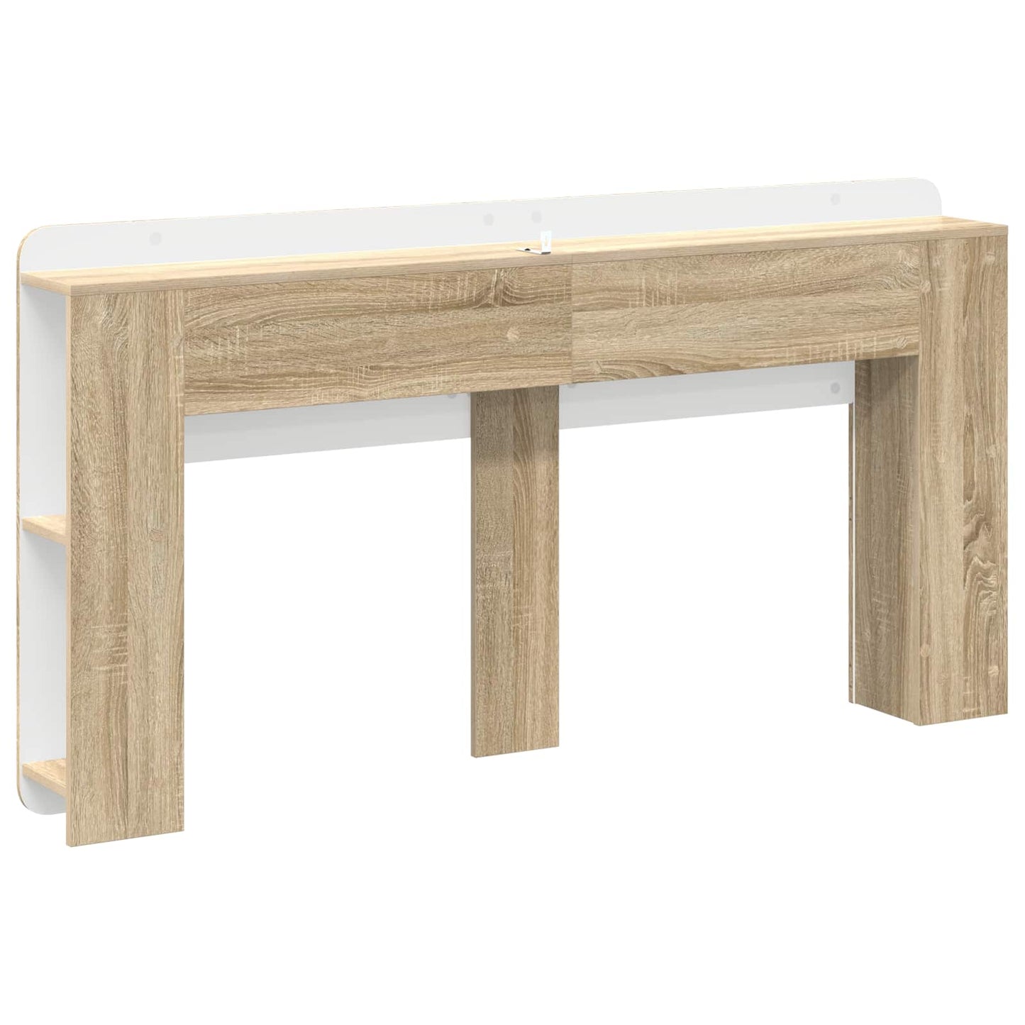 vidaXL Headboard Cabinet with Storage Sonoma Oak Engineered Wood