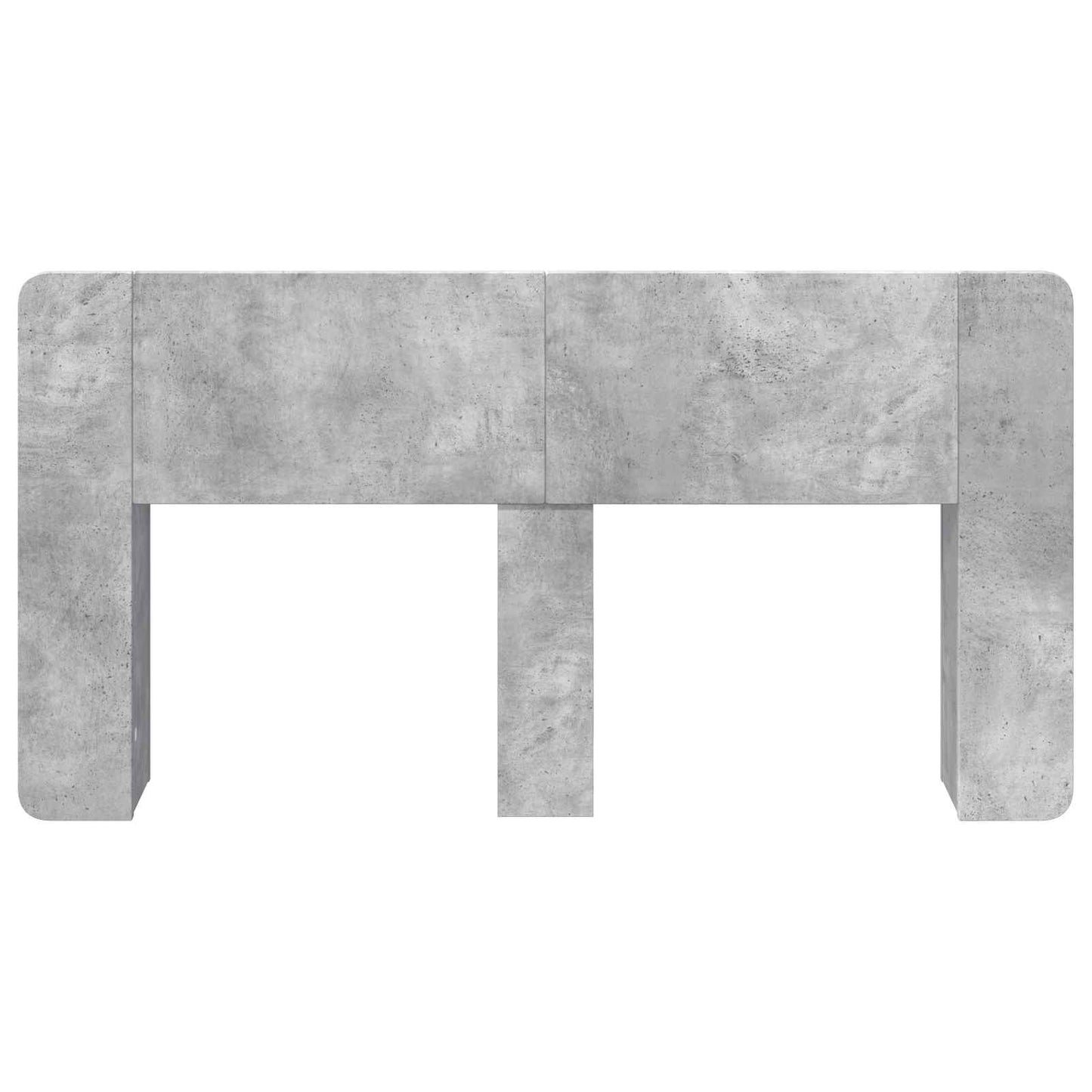 vidaXL Headboard Cabinet with Storage Concrete Grey Engineered Wood