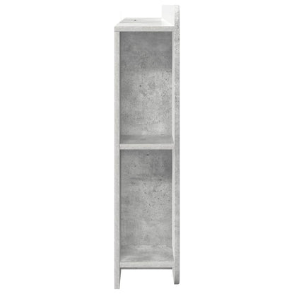 vidaXL Headboard Cabinet with Storage Concrete Grey Engineered Wood