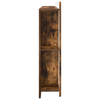 vidaXL Headboard Cabinet with Storage Smoked Oak Engineered Wood