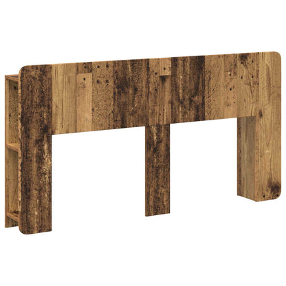 vidaXL Headboard Cabinet with Storage Old Wood Engineered Wood