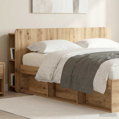 vidaXL Headboard Cabinet Artisan Oak 140 cm Engineered Wood