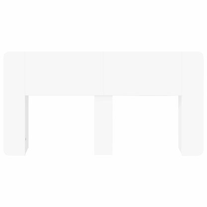 vidaXL Headboard Cabinet with Storage White Engineered Wood