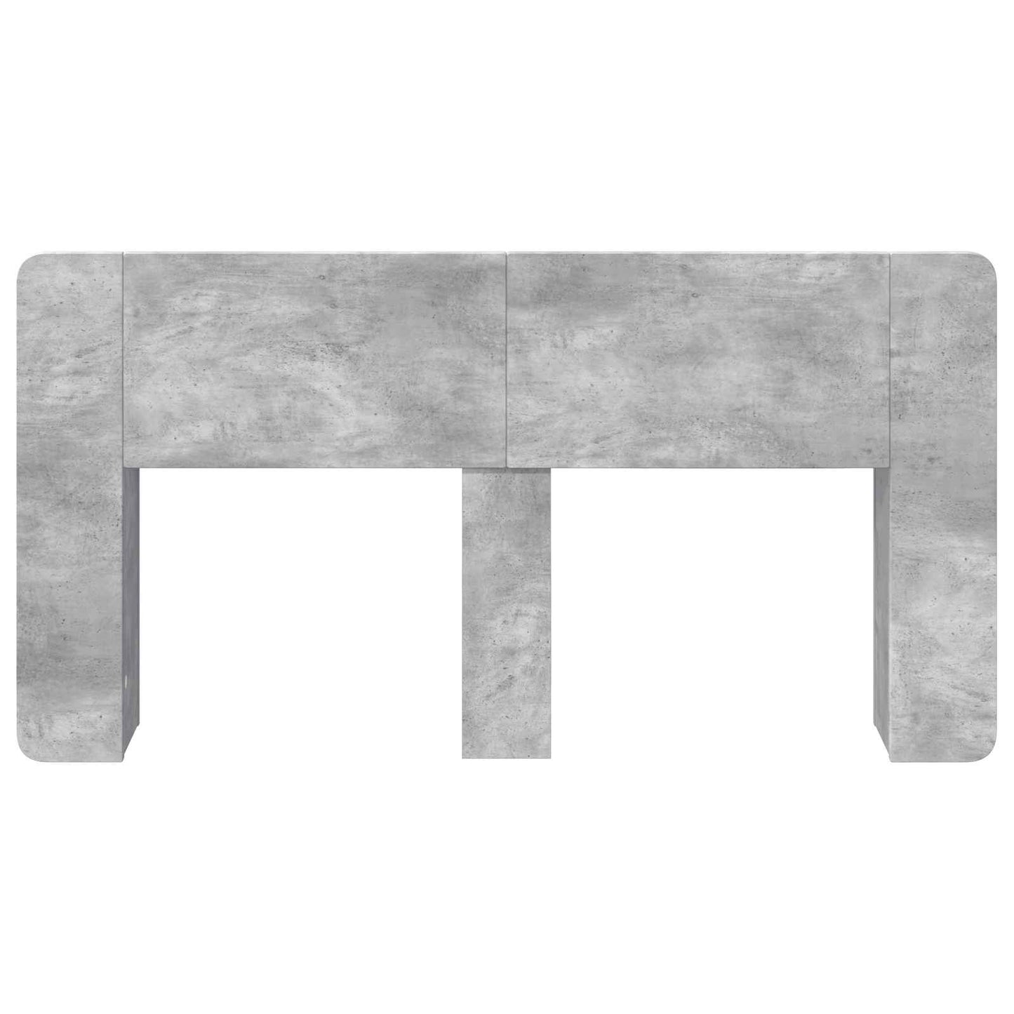 vidaXL Headboard Cabinet with Storage Concrete Grey Engineered Wood