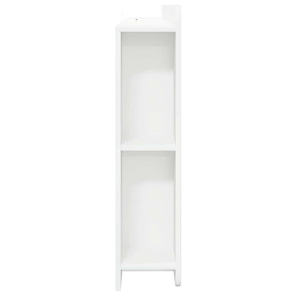 vidaXL Headboard Cabinet with Storage High Gloss White Engineered Wood
