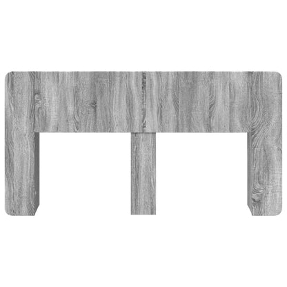 vidaXL Headboard Cabinet with Storage Grey Sonoma Engineered Wood