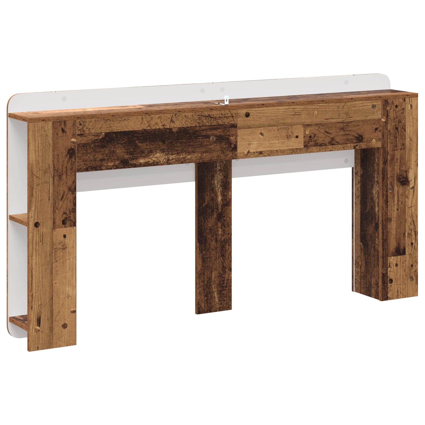 vidaXL Headboard Cabinet with Storage Old Wood Engineered Wood
