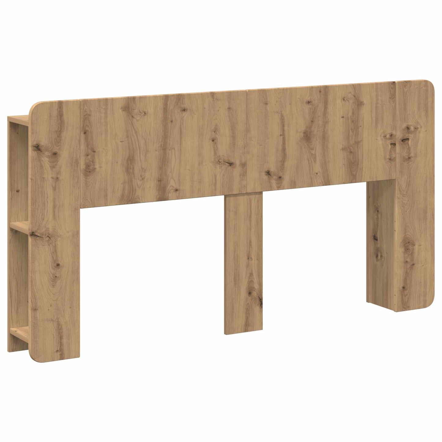 vidaXL Headboard Cabinet with Storage Artisan Oak Engineered Wood