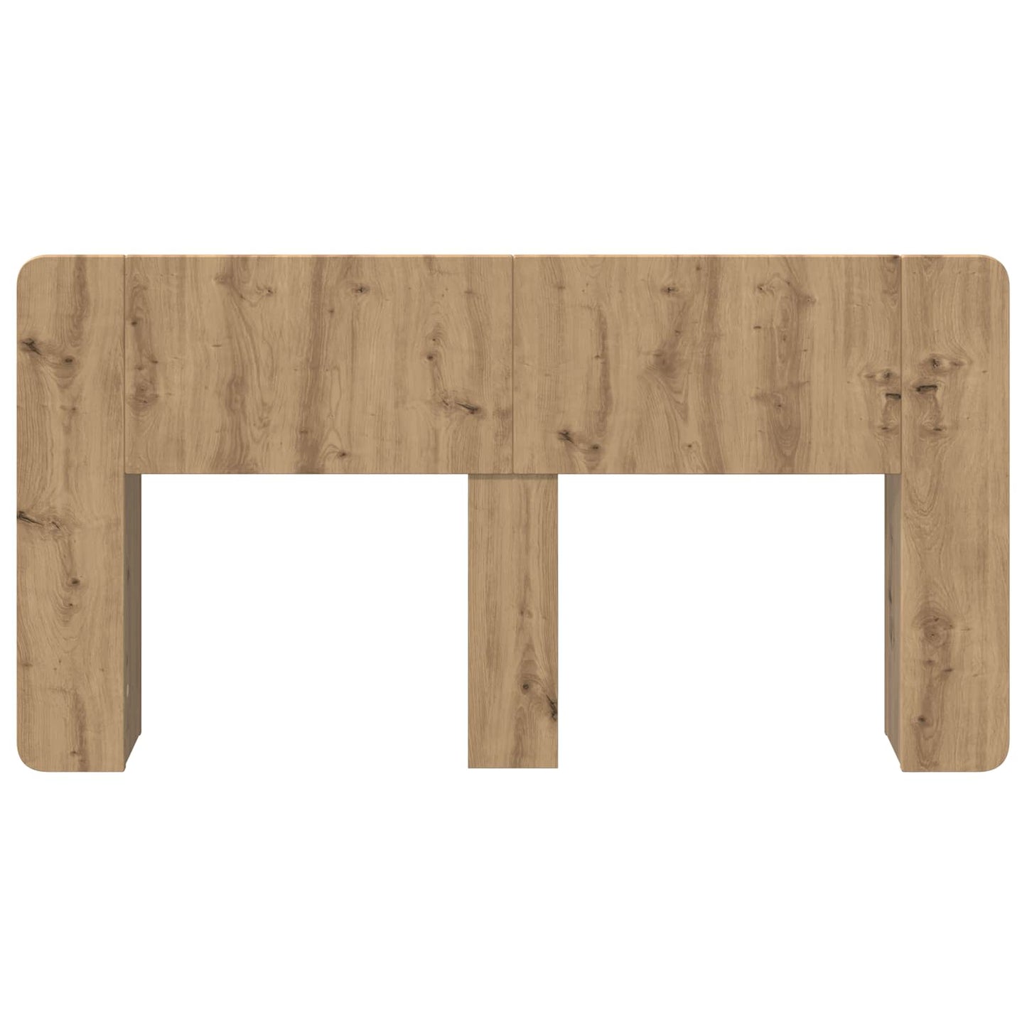 vidaXL Headboard Cabinet with Storage Artisan Oak Engineered Wood