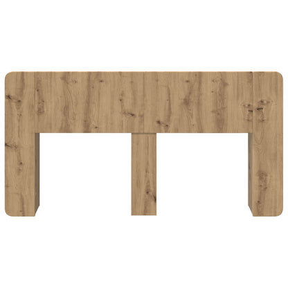 vidaXL Headboard Cabinet with Storage Artisan Oak Engineered Wood