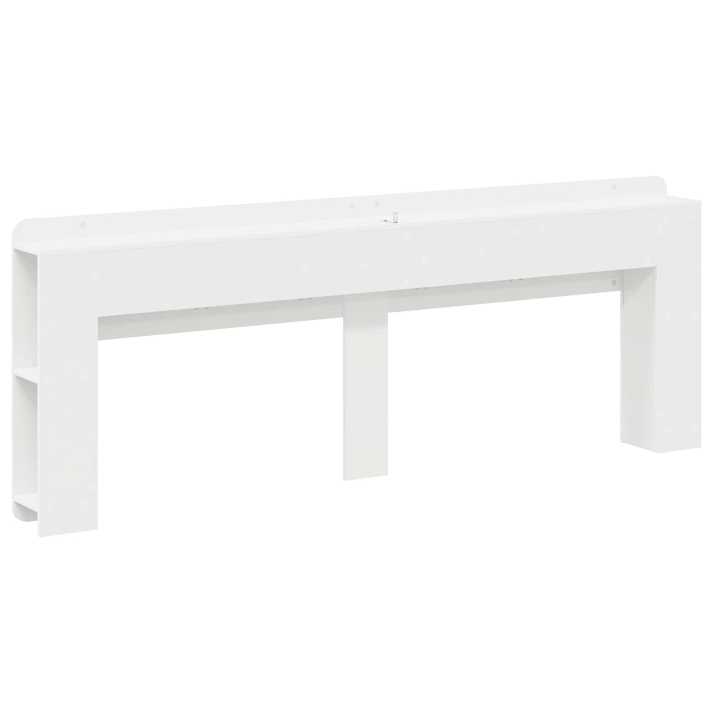 vidaXL Headboard Cabinet with Storage White Engineered Wood