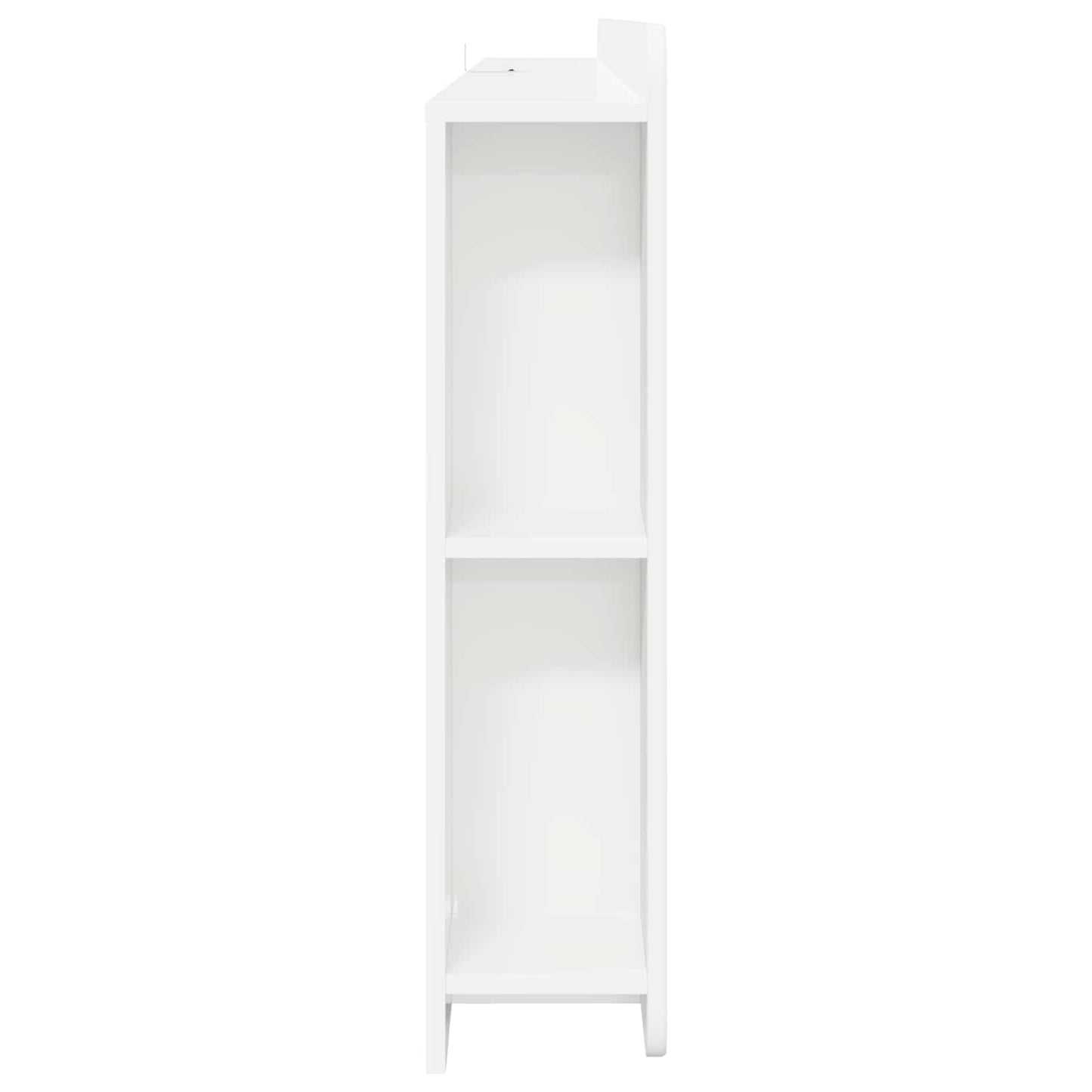 vidaXL Headboard Cabinet with Storage White Engineered Wood