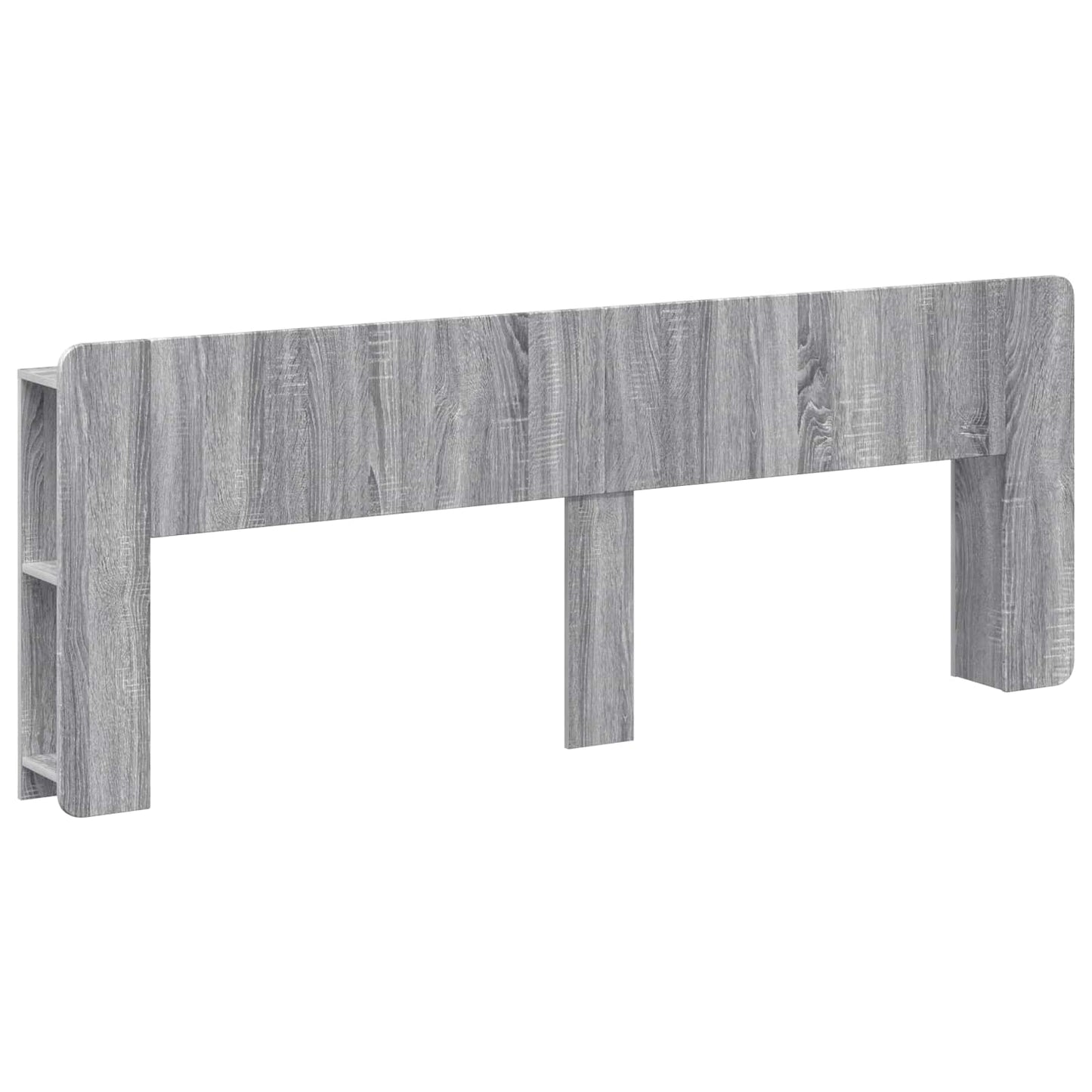vidaXL Headboard Cabinet with Storage Grey Sonoma Engineered Wood