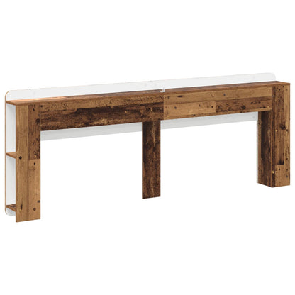 vidaXL Headboard Cabinet with Storage Old Wood Engineered Wood