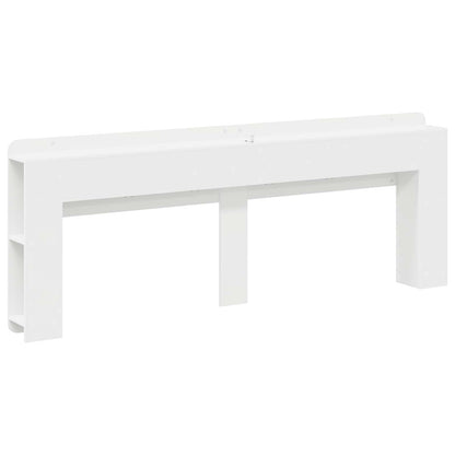 vidaXL Headboard Cabinet with Storage White Engineered Wood